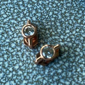 KEEP Collective rose gold with clear crystal slides